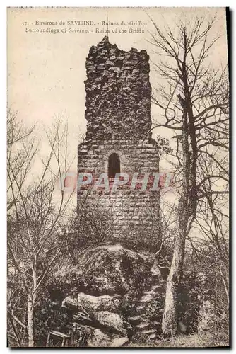 Cartes postales Chateau Environs de Saverne Ruines du Griffon