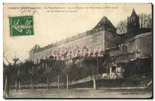 Ansichtskarte AK La Reole La sous Prefecture Ancien couvent des Benedictins sur les bords de la Garonne