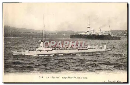 Ansichtskarte AK Bateau de Guerre Le Forban Torpilleur de haute mer