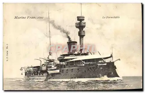 Cartes postales Bateau de Guerre Le Formidable