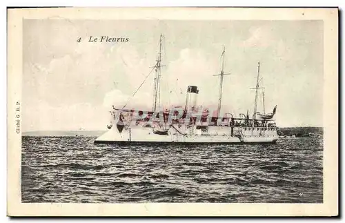 Ansichtskarte AK Bateau de Guerre Le Fleurus