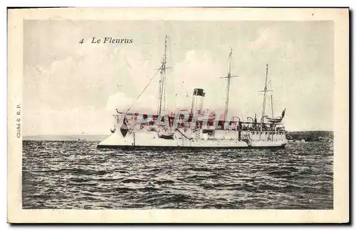 Cartes postales Bateau de Guerre Le Fleurus