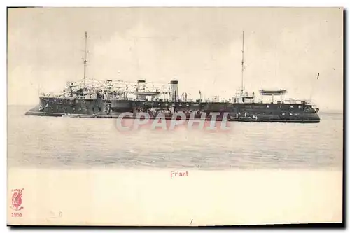 Cartes postales Bateau de Guerre Friant