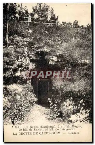 Cartes postales Grotte de Carpe Diem L'entree Grottes