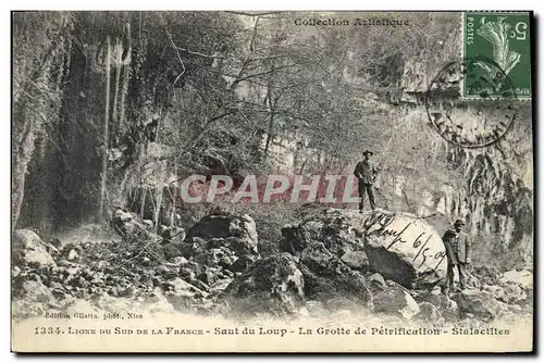 Ansichtskarte AK Grotte Grottes Saut du Loup La grotte de petrification Stalactites