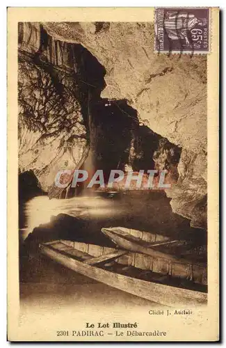 Ansichtskarte AK Grotte Grottes Padirac Le debarcadere