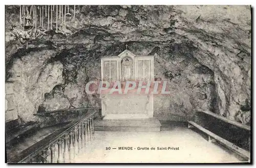 Ansichtskarte AK Grotte Grottes Mende Grotte de Saint Privat