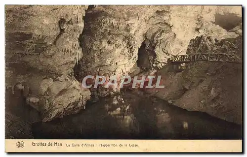 Ansichtskarte AK Grotte Grottes de Han La salle d'armes reapparition de la Lesse