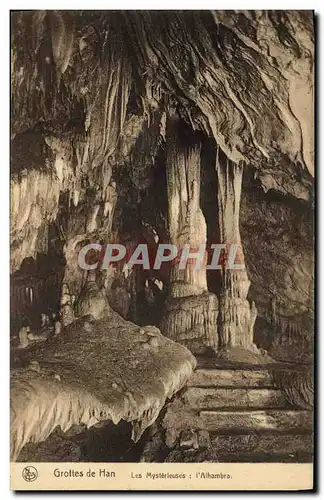 Ansichtskarte AK Grotte Grottes de Han Les mysterieuses L'alhambra