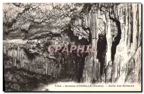 Ansichtskarte AK Grotte Grottes d'Osselle Salle des rideaux