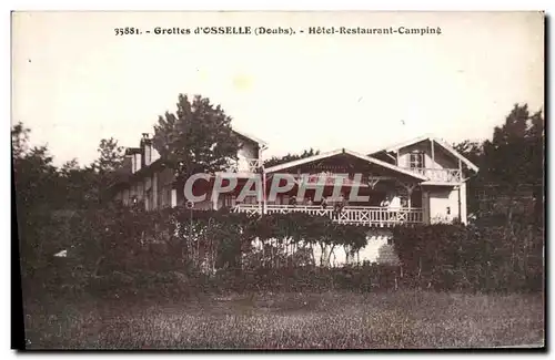 Cartes postales Grotte Grottes d'Osselle Doubs Hotel Restaurant Camping