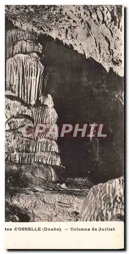 Ansichtskarte AK Grotte Grottes d'Osselle Colonne de juillet