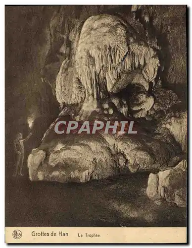 Cartes postales Grotte Grottes de Han Le trophee