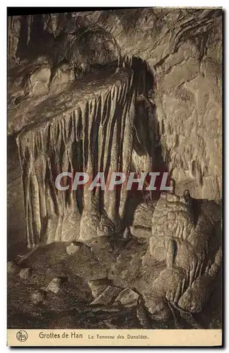 Cartes postales Grotte Grottes de Han Le tonneau des Danaides