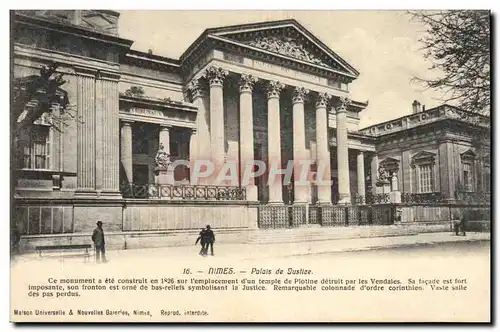 Cartes postales Palais de Justice Nimes