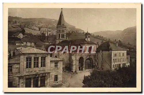 Cartes postales Eglise de Nantua et Palais de Justice