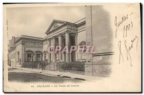 Ansichtskarte AK Palais de Justice Orleans