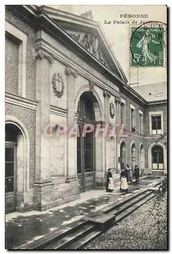 Ansichtskarte AK Palais de Justice Peronne