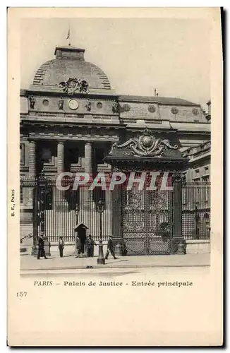 Ansichtskarte AK Palais de Justice Entree principale Paris