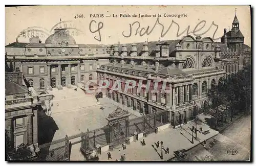 Ansichtskarte AK Palais de Justice et la Conciergerie Paris