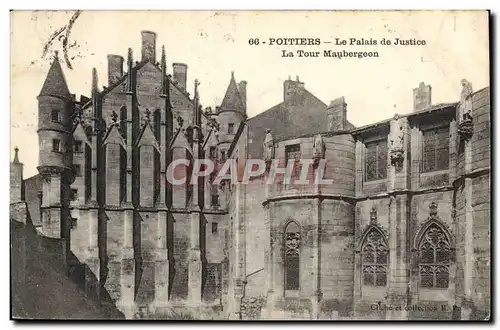 Cartes postales Palais de Justice La tour Maubergeon Poitiers