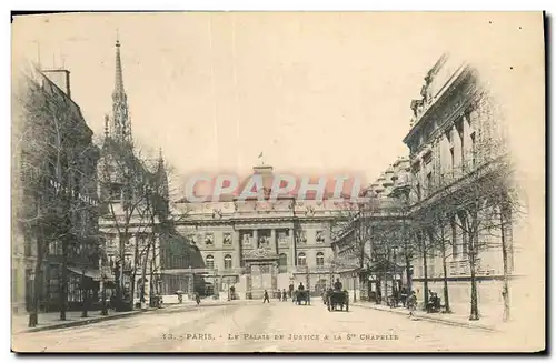 Ansichtskarte AK Palais de Justice et la Sainte Chapelle Paris