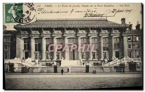 Ansichtskarte AK Palais de Justice Facade sur la Place Dauphine