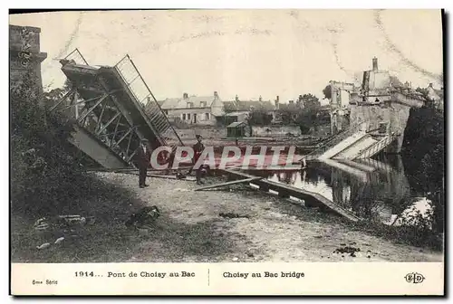 Ansichtskarte AK Militaria Pont de Choisy au Bac