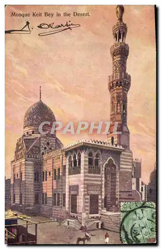 Cartes postales Egypte Egypt Mosque Keit Bey in the desert