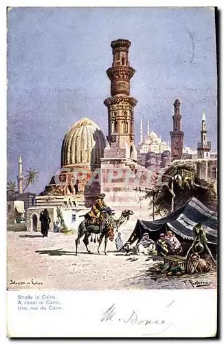 Cartes postales Egypte Egypt Une rue du Caire