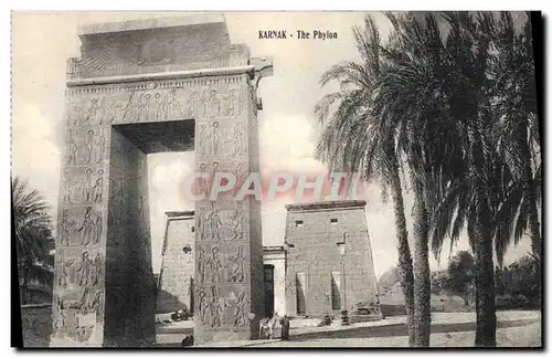 Ansichtskarte AK Egypte Egypt Karnak The Phylon