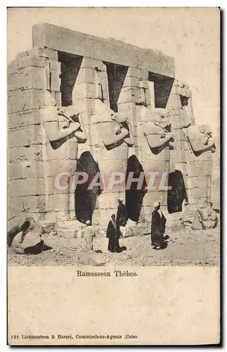 Cartes postales Egypte Egypt Ramasseon Thebes