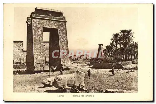 Cartes postales Egypte Egypt Temple de Karnak