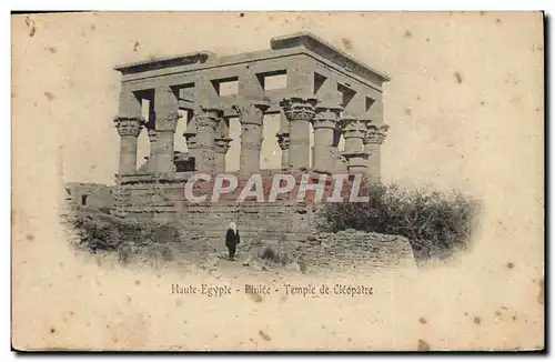 Ansichtskarte AK Egypte Egypt Haute Egypte Philee Temple de Cleopatre