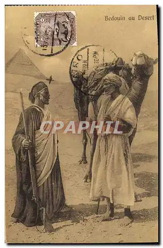 Ansichtskarte AK CARTE MAXIMUM Egypte Egypt Bedouin au desert