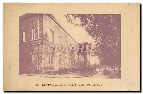 Cartes postales Palais de justice Place du Breuil Le Puy