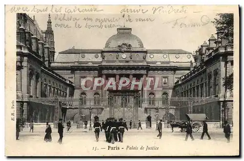 Cartes postales Palais de justice Paris Militaria