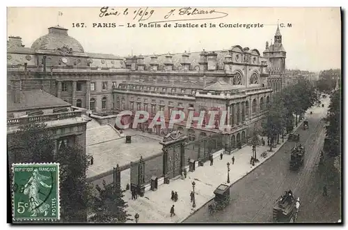 Cartes postales Palais de justice et la Conciergerie Paris