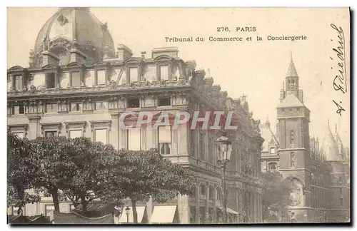 Ansichtskarte AK Palais de justice Paris Tribunal du commerce et la Conciergerie