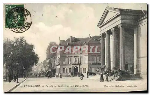 Cartes postales Palais de justice et les Boulevards Perigueux