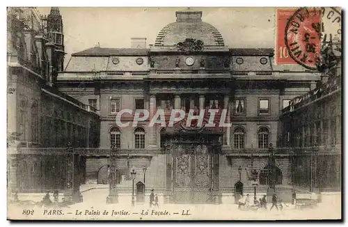 Cartes postales Palais de justice Paris La facade