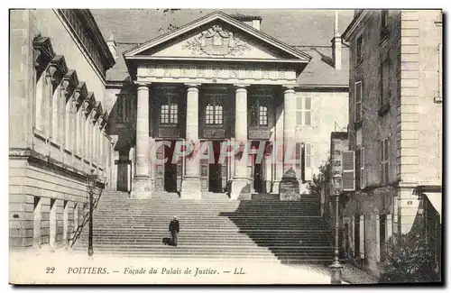 Cartes postales Palais de justice Poitiers Facade