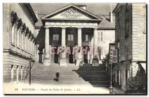 Cartes postales Palais de justice Poitiers Facade