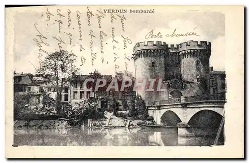 Cartes postales Militaria Verdun Porte Chaussee