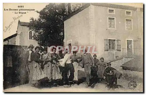 Ansichtskarte AK Folklore Les danses pittoresques La gigue