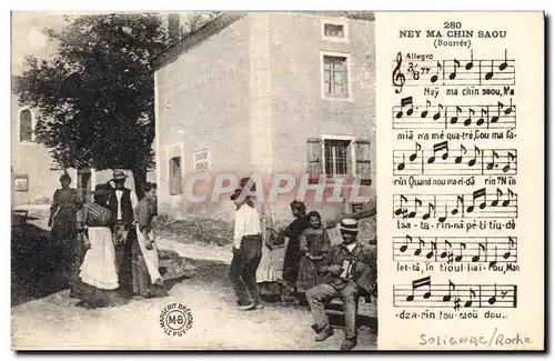 Ansichtskarte AK Folklore La Bourree d'Auvergne