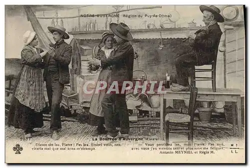 Cartes postales Folklore Auvergne La Bourree