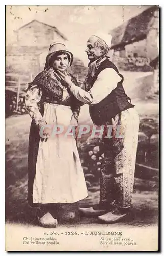 Cartes postales Folklore Auvergne