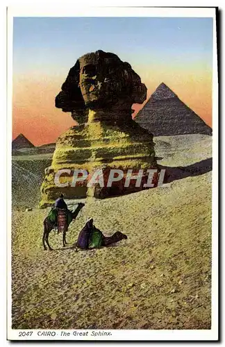 Ansichtskarte AK Egypte Egypt Cairo The Great sphinx