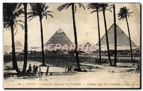 Cartes postales Egypte Egypt Paysage vers les Pyramides